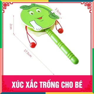 Đồ chơi xúc xắc trống bằng gỗ sinh động cho bé *Cao Cấp*