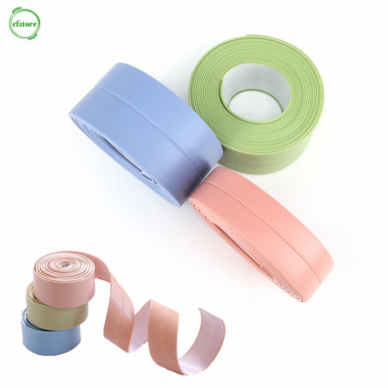 CF Home Kitchen Bathroom Wall Seal Ring Stickers Waterproof Mold Proof Adhesive Tape