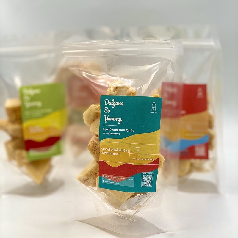 SQUID GAME DALGONA - kẹo tổ ong Hàn Quốc vị phô mai 100g