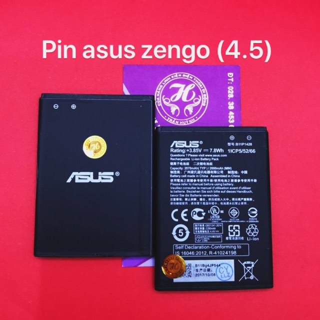 Pin Asus Zen Go 4.5 - kí hiệu trên pin pin B11P1428 / X014D zin
