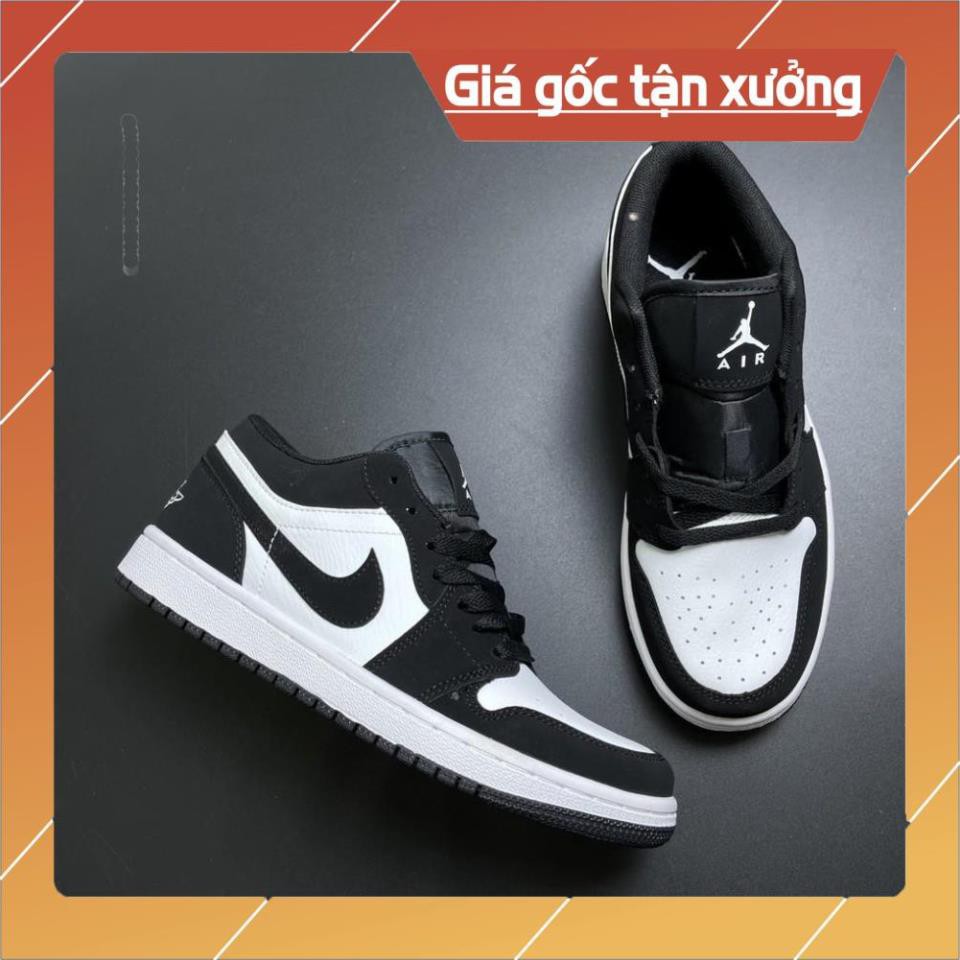 [FreeShip+ Hàng Xịn] Giày Sneaker Jordan 1 Đen Trắng Giày Thể Thao Nam Nữ Thấp Cổ Full Phụ Kiện
