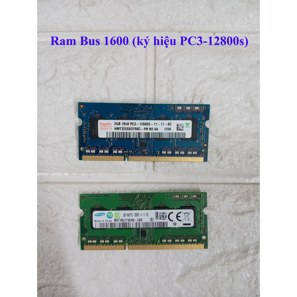 💥 RAM Laptop 2G DDR3 cũ tháo máy Bus 1333 / Bus 1600 / Bus 1066 MHz (Ram Laptop PC3-2G) (FREE SHIP ĐƠN TỪ 50K)