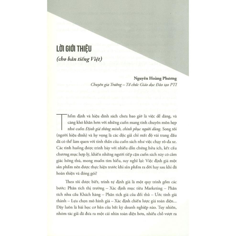 Sách - Định Giá Thông Minh - Chinh Phục Người Dùng [AlphaBooks]