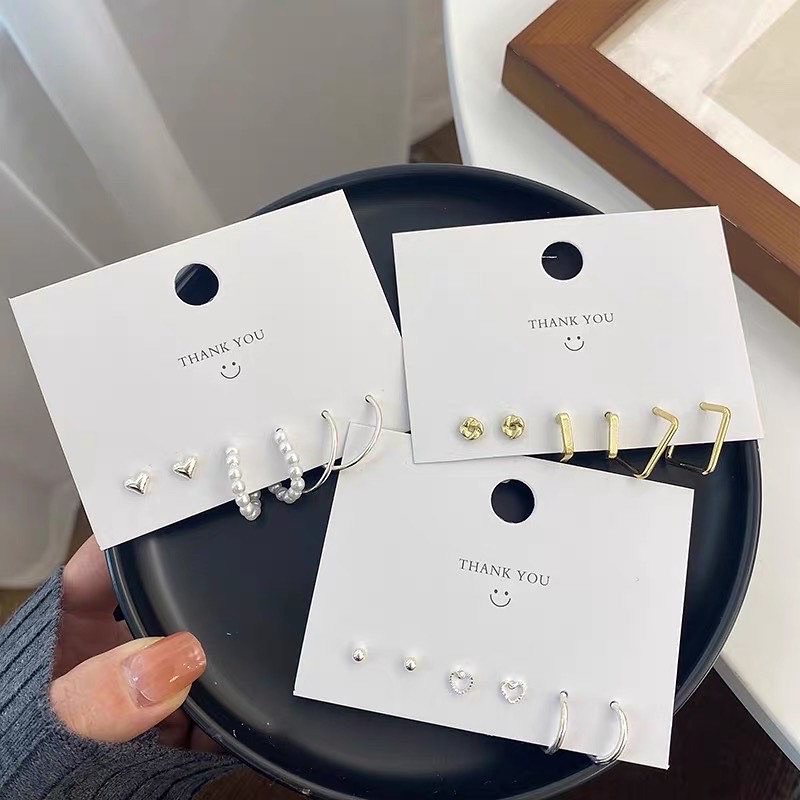 Set bông tai nhiều mẫu basic