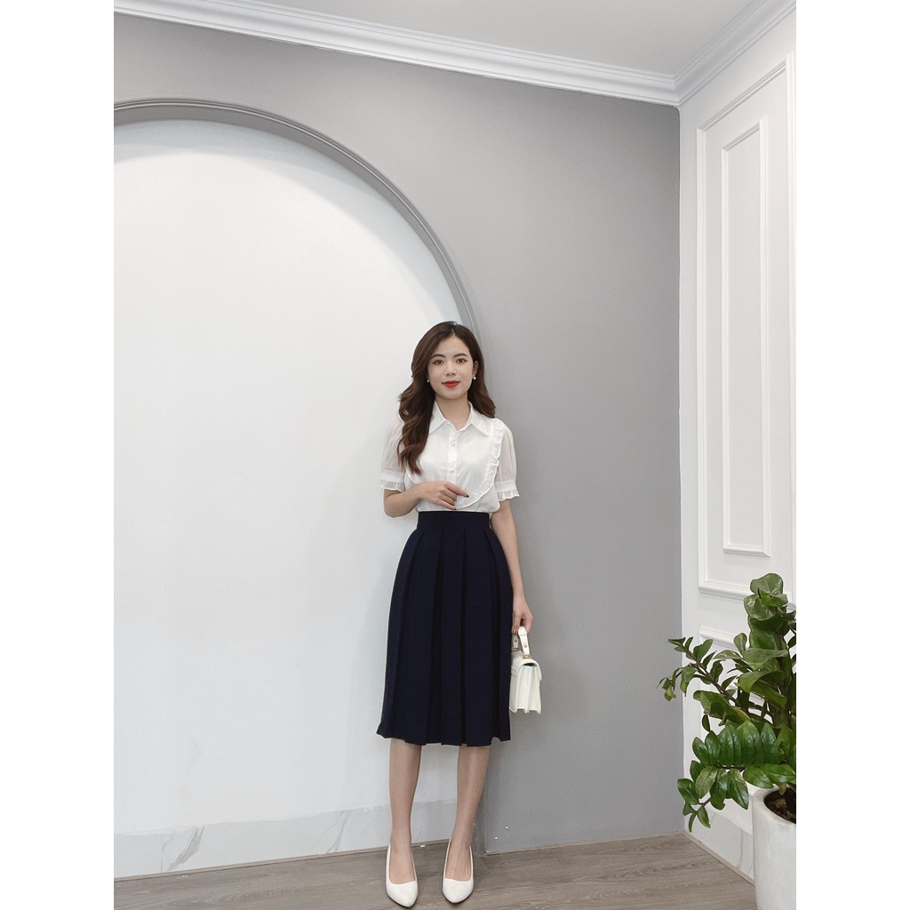 Siêu Phẩm Chân Váy Xòe Xếp Ly Dáng Dài Thời Trang Nữ Cao Cấp - MIN House