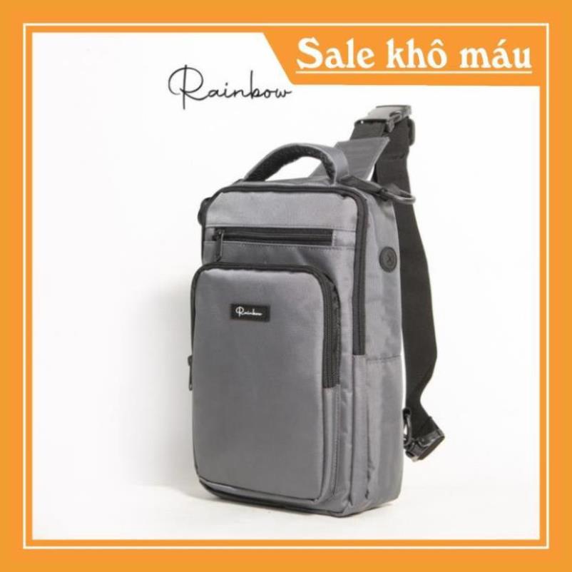 Túi đeo chéo nam đa năng 3in1 Rainbow BG007 chất liệu Canvas chống nước, nhiều ngăn tiện lợi