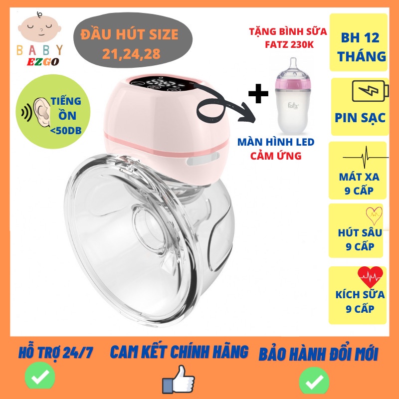 Máy hút sữa không dây rảnh tay, máy vắt sữa Fatz baby Freemax 1 FB1201CW