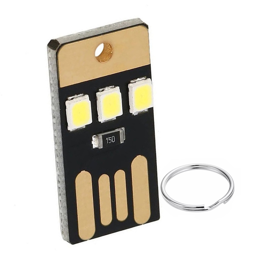 1/5 Đèn Pin LED Mini 0.2W 5V Siêu Mỏng Bỏ Túi Tiện Lợi
