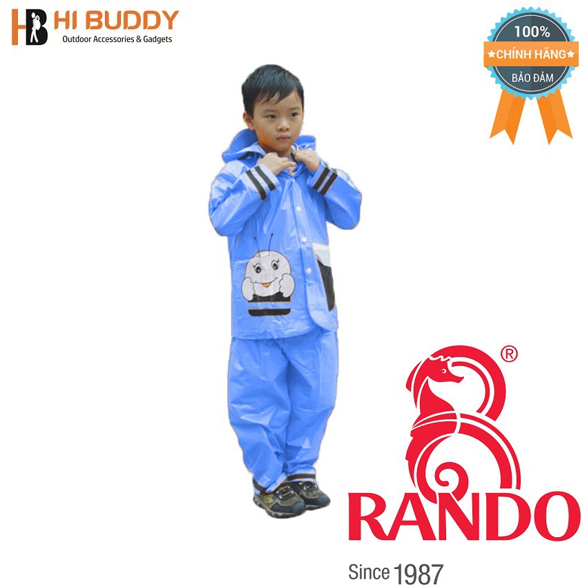 Áo Mưa Bộ Trẻ Em Ong Mật Rando Size 2  |  Tiện Lơi, An Toàn | hibushop