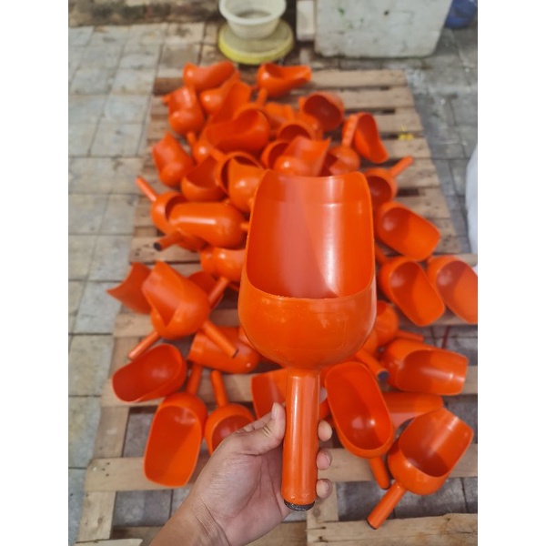 Bộ 3 Ca Xúc Cám Nhựa 1kg - Gáo Xúc Cám Nhựa Cao Cấp, An Toàn