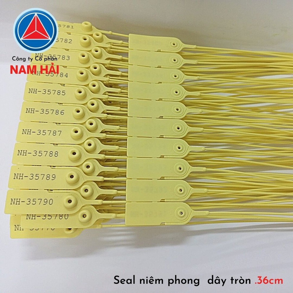 Seal khóa niêm phong kẹp chì dây rút trơn tròn 36cm