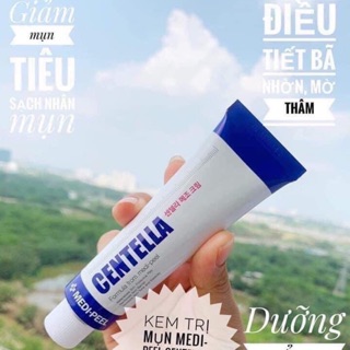 [Chính hãng] Kem  Ngăn ngừa và giảm mụn phục hồi da mờ thâm sẹo kem rau má Medi peel centella Mezzo cream