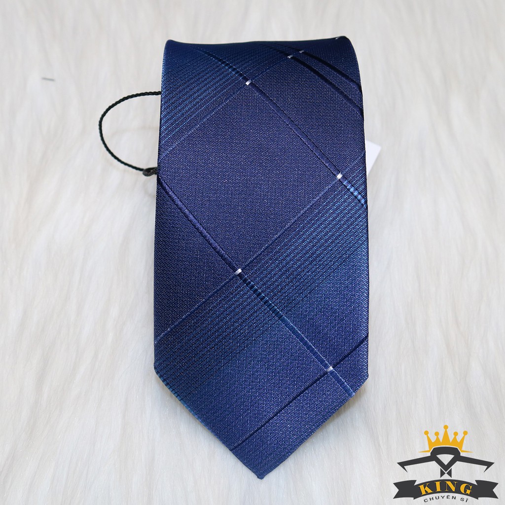Cà vạt nam KING caravat hàn quốc văn phòng công sở thắt sẵn bản nhỏ 6cm vải silk lụa cao cấp giá rẻ C020