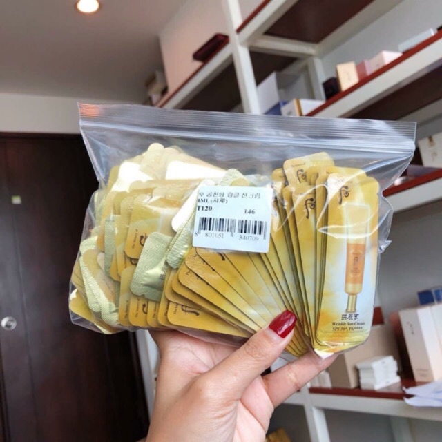 Combo 10 gói chống nắng chống nhăn Wrinkle Whoo DATE 2025