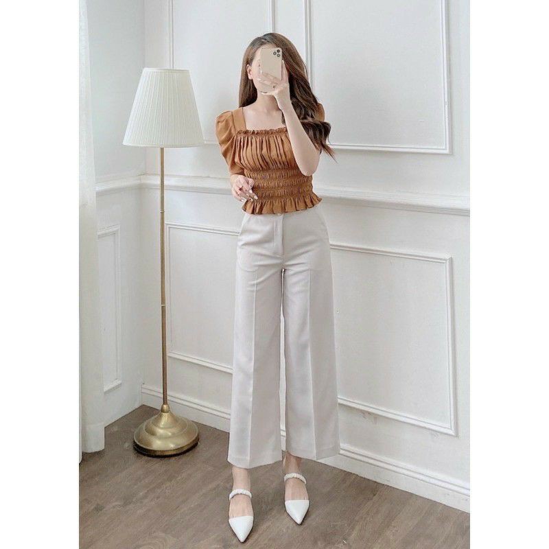 quần ống suông khoá giữa 333