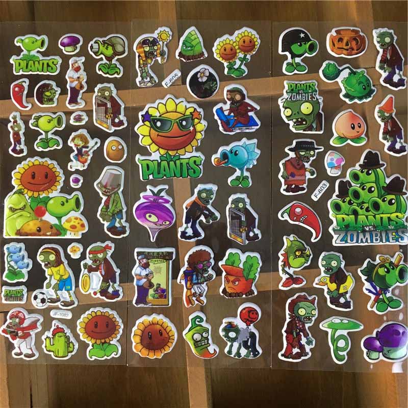 Miếng dán mềm hình trò chơi Plants vs. Zombies độc đáo