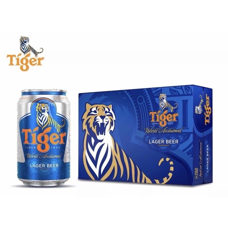 Thùng 24 lon bia Tiger 330ml/lon