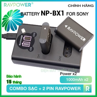 Mua Bộ Pin Sạc Sony NP-BX1 Ravpower RP-BC1001 cho máy ảnh DSC-RX1RM2 RX1R II DSC-RX100 RX100M2 RX100M3 WX500 X1000V HDR-AS10