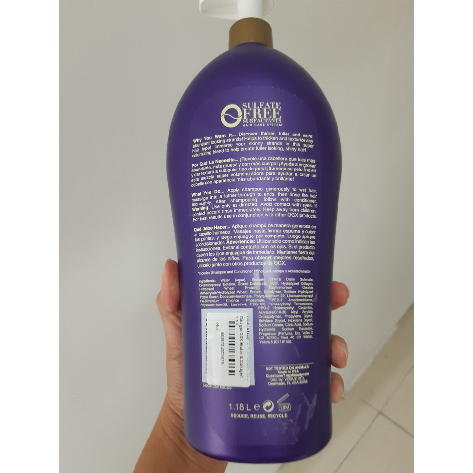 Dầu xả OGX Biotin &amp; Collagen 1.18L (MP7804)