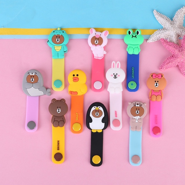 Kẹp thu gọn tai nghe, cáp sạc hình thú