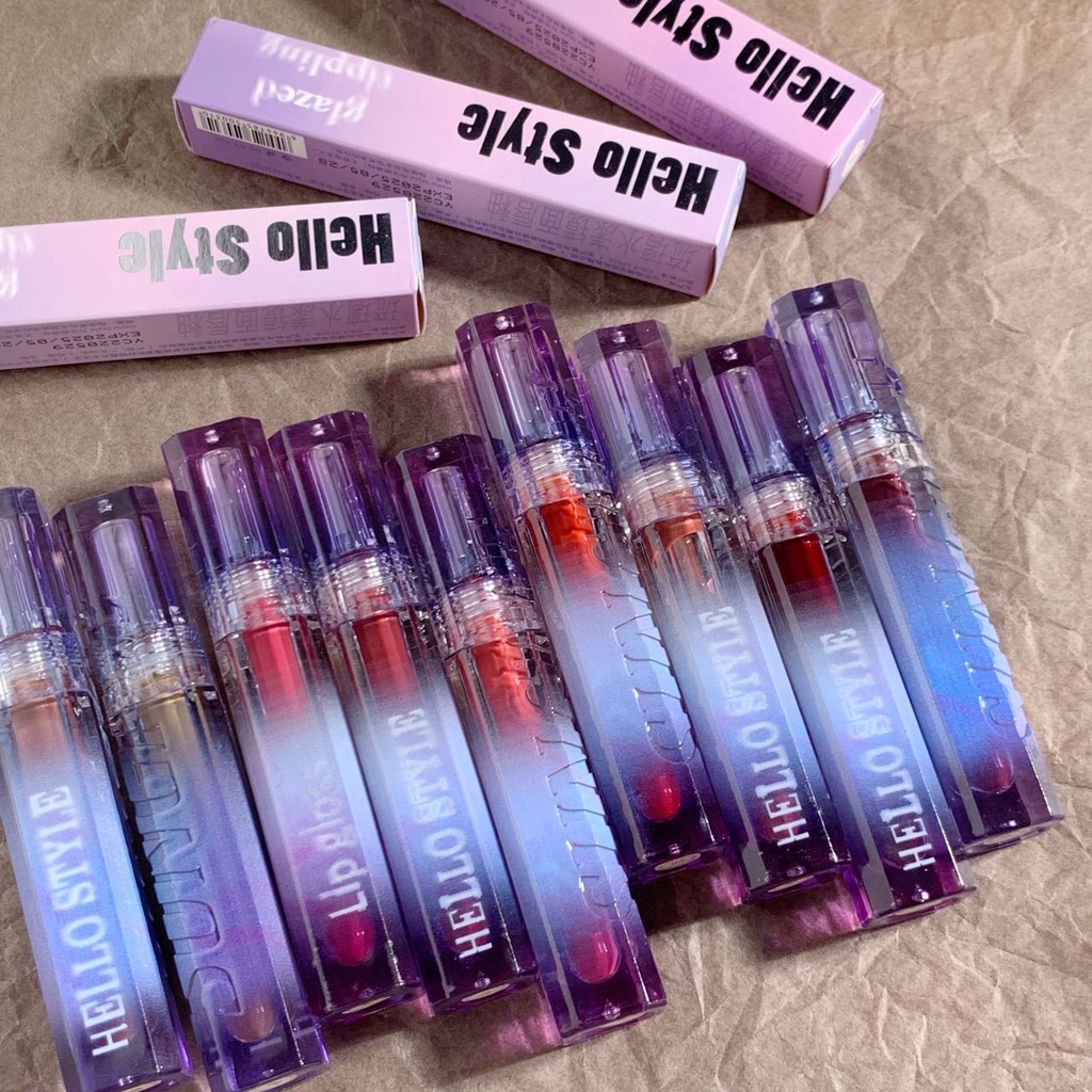 Phong Cách HELLOSTYLE® Son Bóng Dưỡng Ẩm Lâu Trôi Feipink