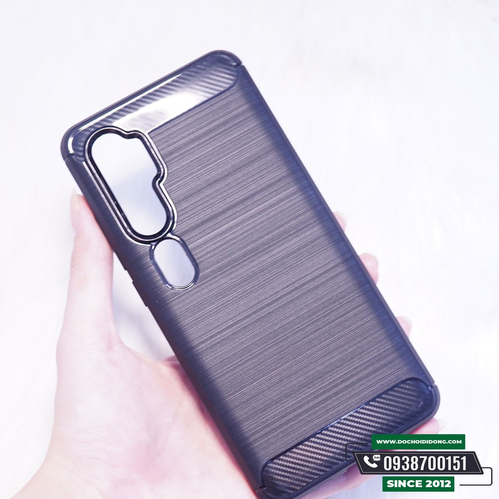 Ốp Lưng Xiaomi Mi Note 10 Pro Likgus Dẻo Sọc Kim Loại Chống Sốc