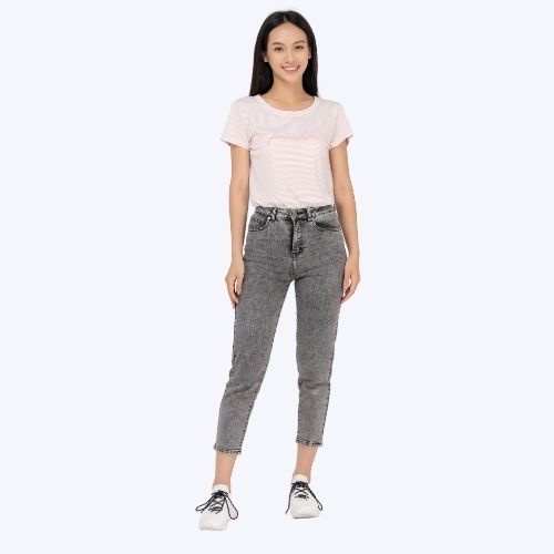 Quần Jeans nữ YODY dáng Baggy vải bò, xuất xin, ống côn, cá tính trẻ trung co dãn 4 chiều QJN3126