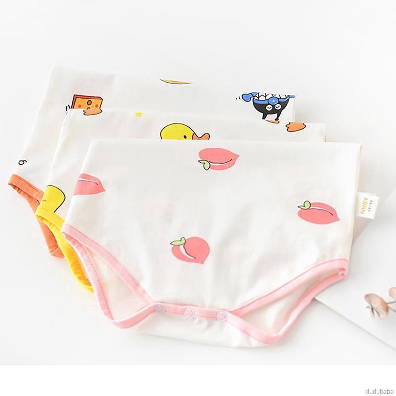 Áo liền quần cotton kiểu sát nách in hình Anpanman/ đào/ vịt xinh xắn dành cho bé