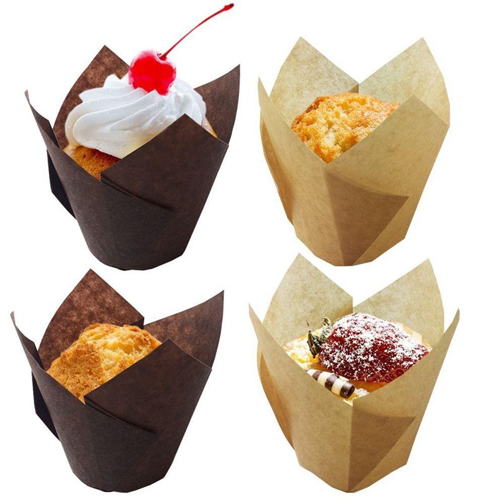 Set 50 Cốc Giấy Làm Bánh Cupcake Muffin