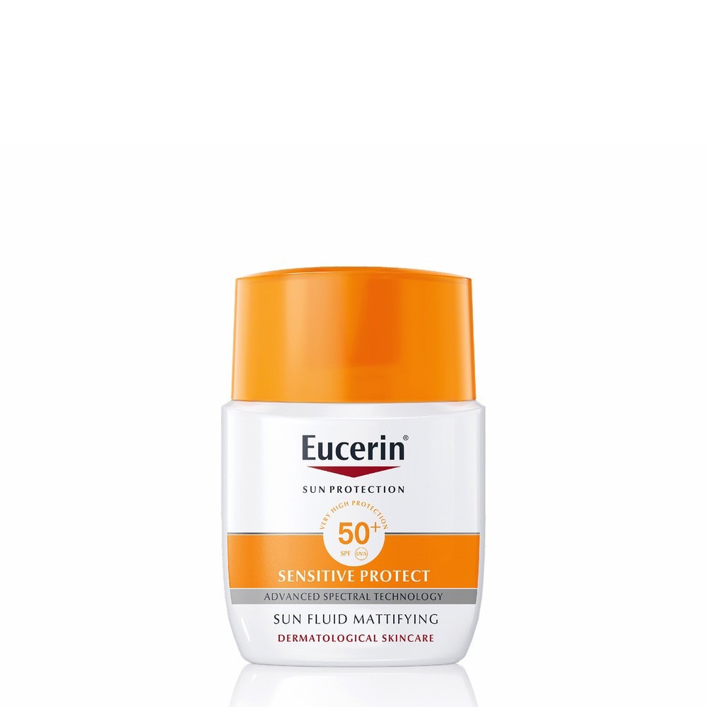 [KCN VẬT LÝ] EUCERIN KEM CHỐNG NẮNG KHÔNG NHỜN RÍT SUN FLUID MATTIFYING SPF50+ 50ML