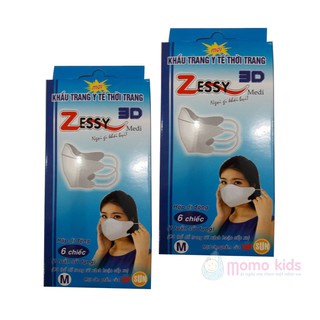 Khẩu trang Zessy y tế 3D người lớn 6c
