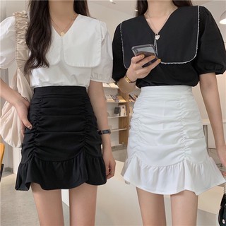 Váy đuôi cá cạp cao_chân váy ôm body