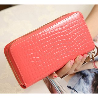 BTET610DAI2 VÍ NỮ CẦM TAY 2 NGĂN MÀU ĐỎ SANG CHẢNH ( BÓP TÊT