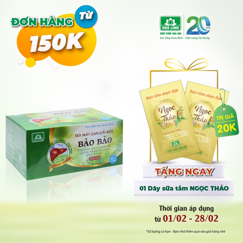 Trà tan Bảo Bảo - Hộp 20 gói x 5g