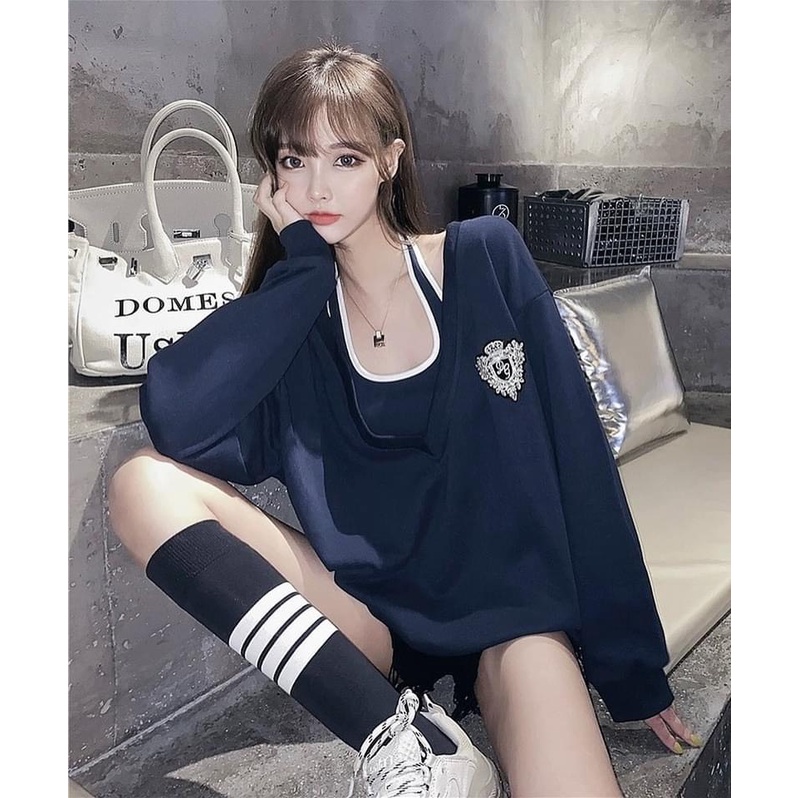 Set bộ áo khoác nữ tay dài và áo không tay thời trang cá tính quyến rũ cho nữ - Kim Dung Fashion Store