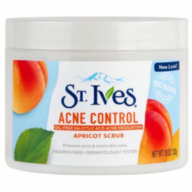 [CHÍNH HÃNG GIÁ RẺ VÔ ĐỐI][ Chính Hãng] Tẩy tế bào chết toàn thân St.Ives Acne Control Apricot Scrub 283g