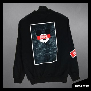 [Ảnh thật] Áo khoác Bomber NOPE.MICKEY (hàng design cao cấp) [MS: BWTM19]