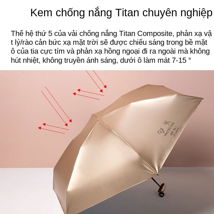 Dù Chống Tia Cực Tím Gấp Gọn Bỏ Túi Siêu Nhẹ