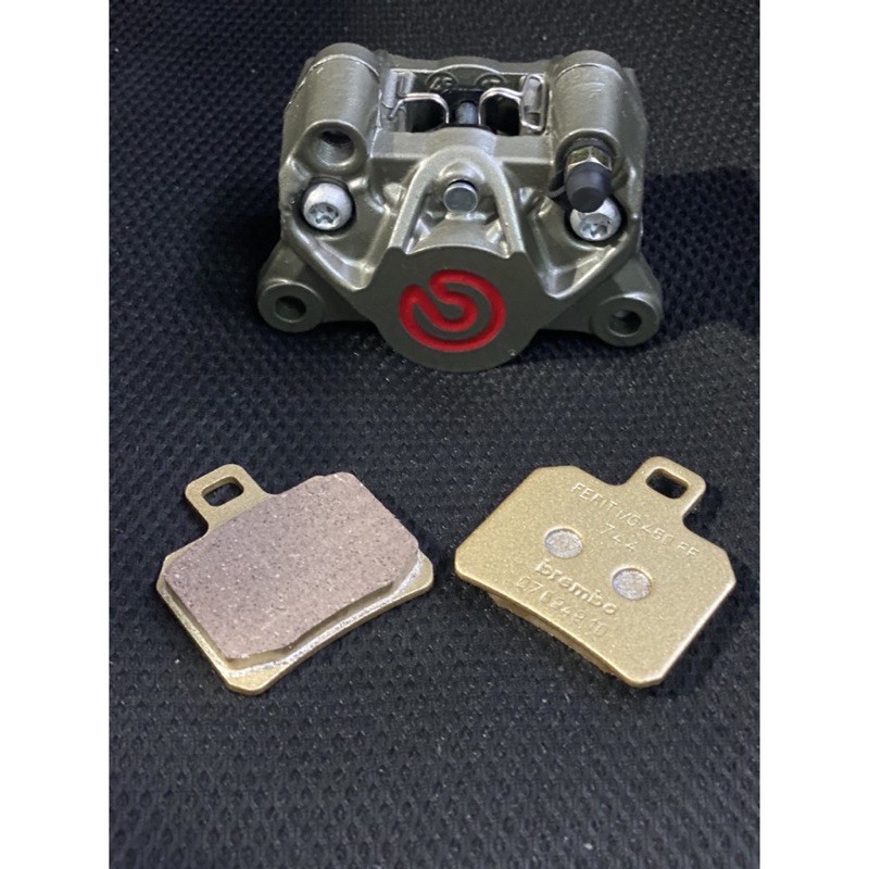 bố thắng má phanh heo Brembo nissin anchor frando adelin 2 piston đối xứng