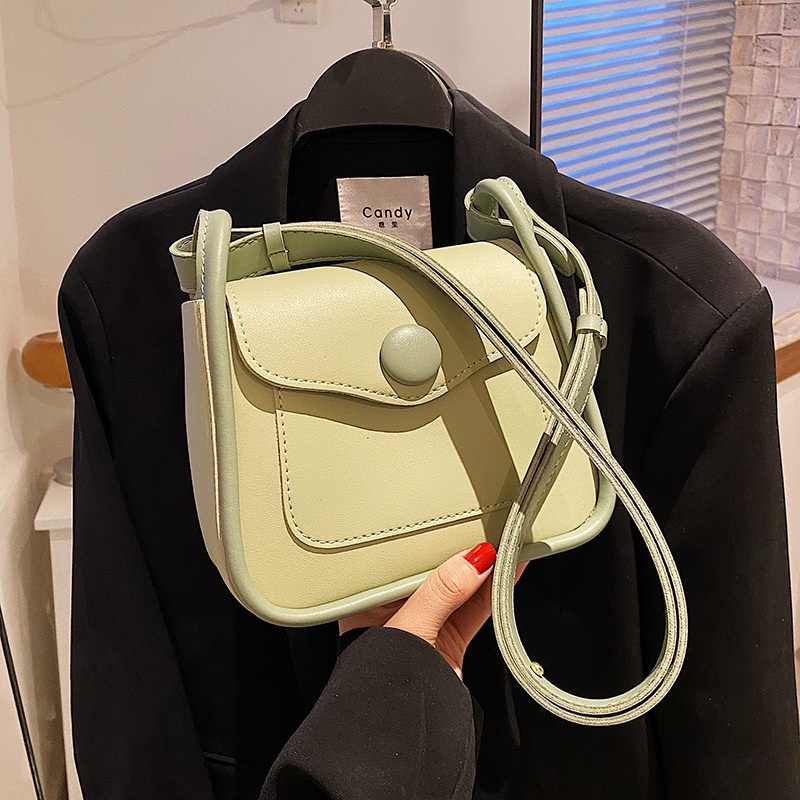 Túi IELGY đeo chéo thời trang hình vuông nhỏ màu sắc tương phản dễ phối đồ cho nữ