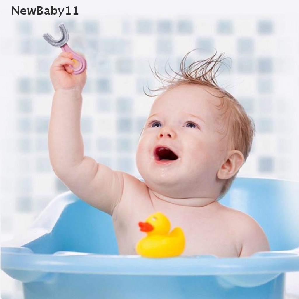 Bàn Chải Đánh Răng Silicone Hình Chữ U Cho Bé