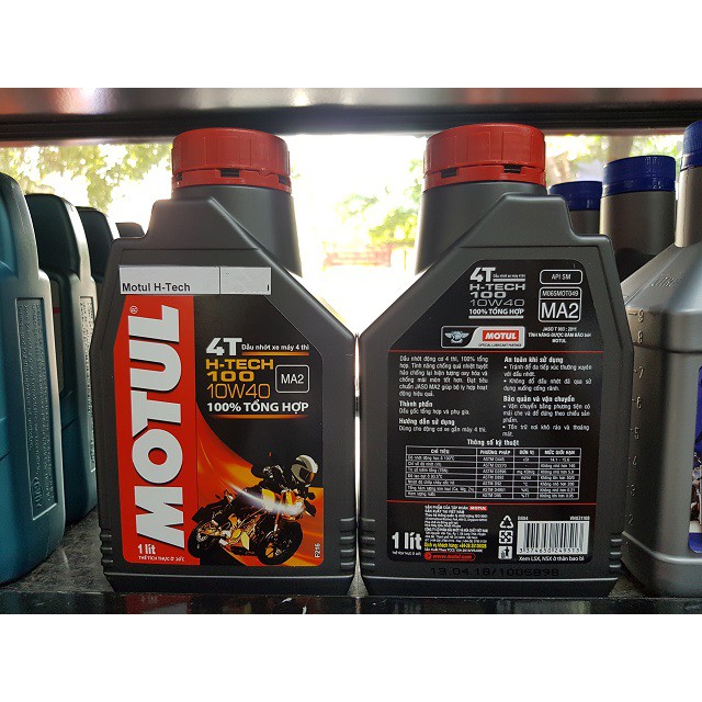 Nhớt Motul H-Tech 100 4T 10W40 1 lít