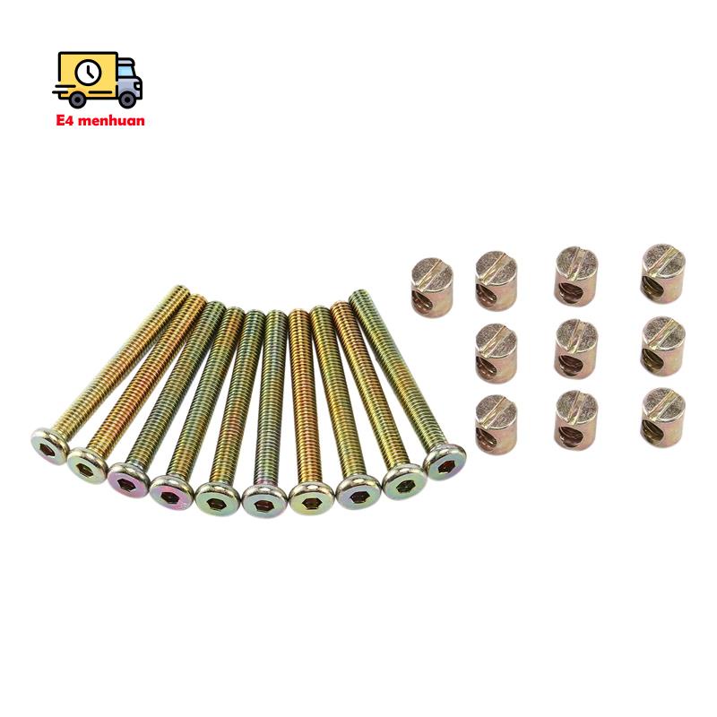 Bu lông lục giác M 6x55 MM có ren và đai ốc cho đồ nội thất giường ngủ