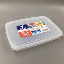 Hộp đựng thực phẩm 2L, 2L6, 3L nắp dẻo Nakaya hàng Nhật, Hộp nhựa đựng trong tủ đông size to