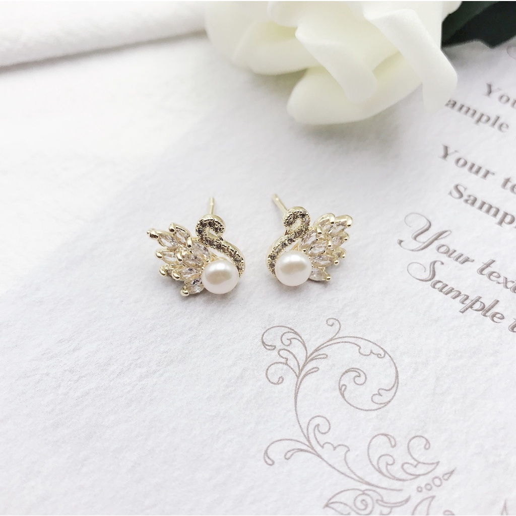 Bông Tai Đính Ngọc Trai Giả Xinh Xắn Thời Trang 2022