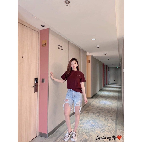 Big size Quần Ngố jean rách