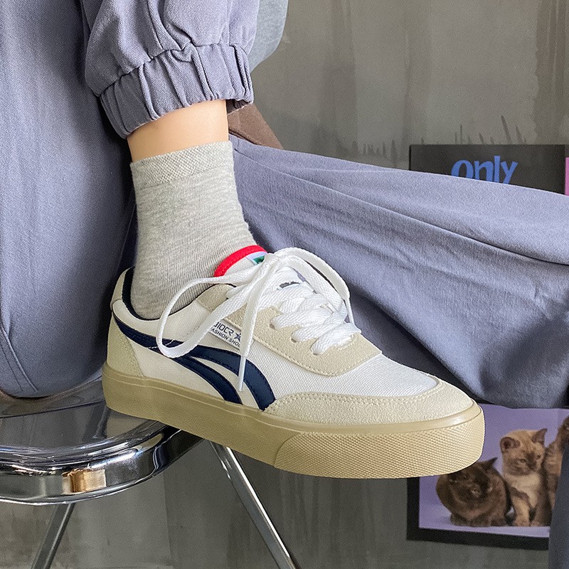 Mới Giày Thể Thao Vải Bạt Thời Trang Hàn Cho Nữ