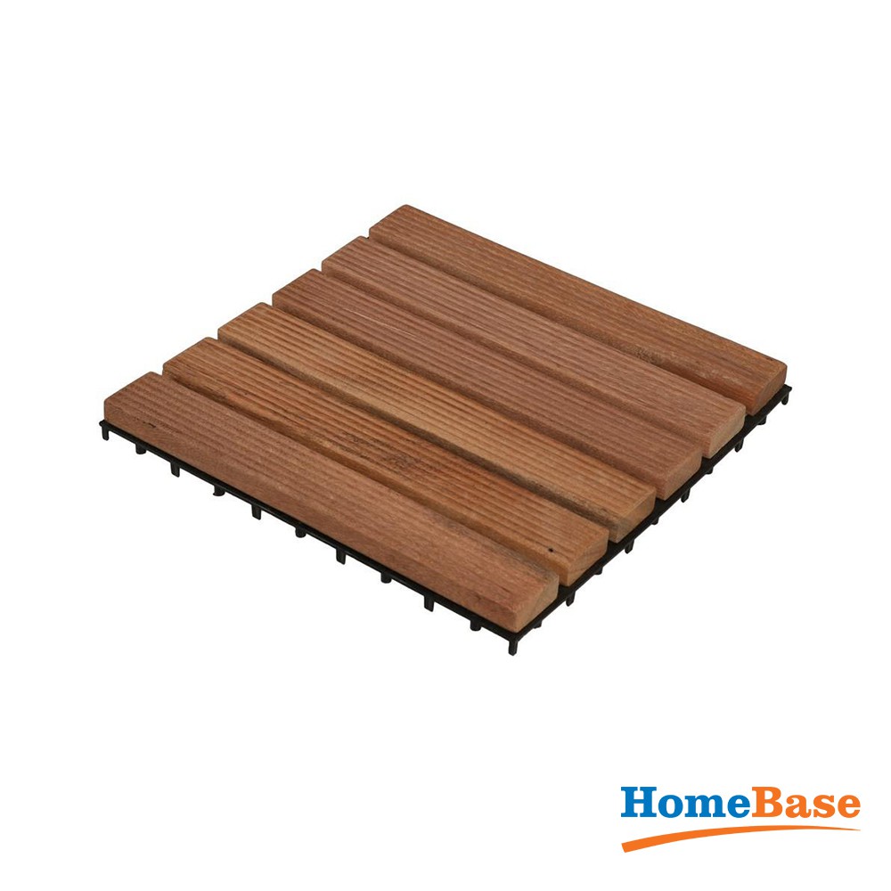 HomeBase SPRING Tấm lót sàn gỗ Thái Lan 30x30 cm Teng