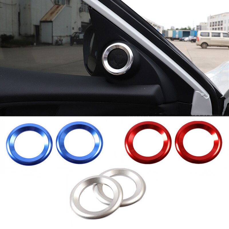 Miếng Dán Trang Trí Loa Bằng Hợp Kim Nhôm Cho Xe Hơi Honda Civic 2016-2019