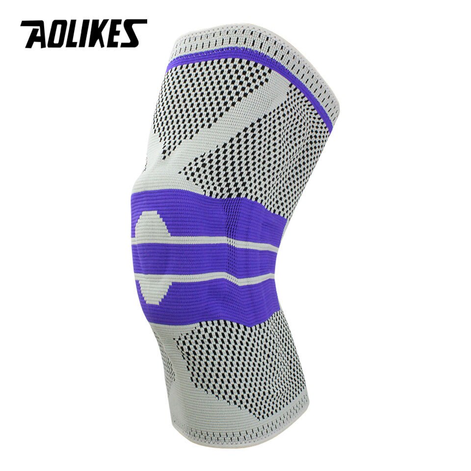 Băng đai bảo vệ đầu gối với thanh cacbon đàn hồi hỗ trợ khớp gối Sport Knee Protector Aolikes AL7721 - 1 CHIẾC